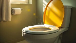 Żółty deska sedesowa: jedno domowe rozwiązanie przywraca jej biel