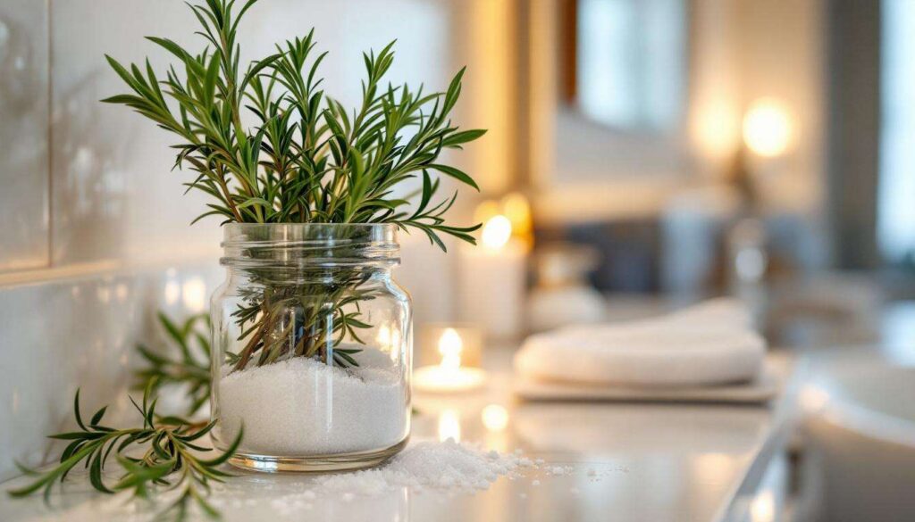 Rozmaryn i sól gruba w słoiku: hotelowy trik na piękny zapach w łazience