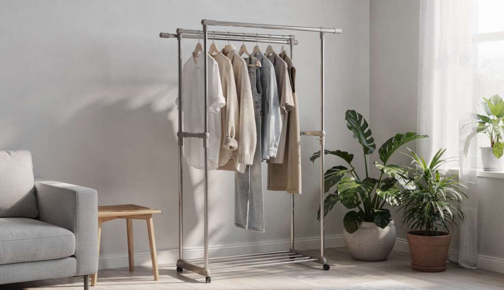 Niewidoczna suszarka na pranie: rozwiązanie do małych mieszkań, które podbija internet