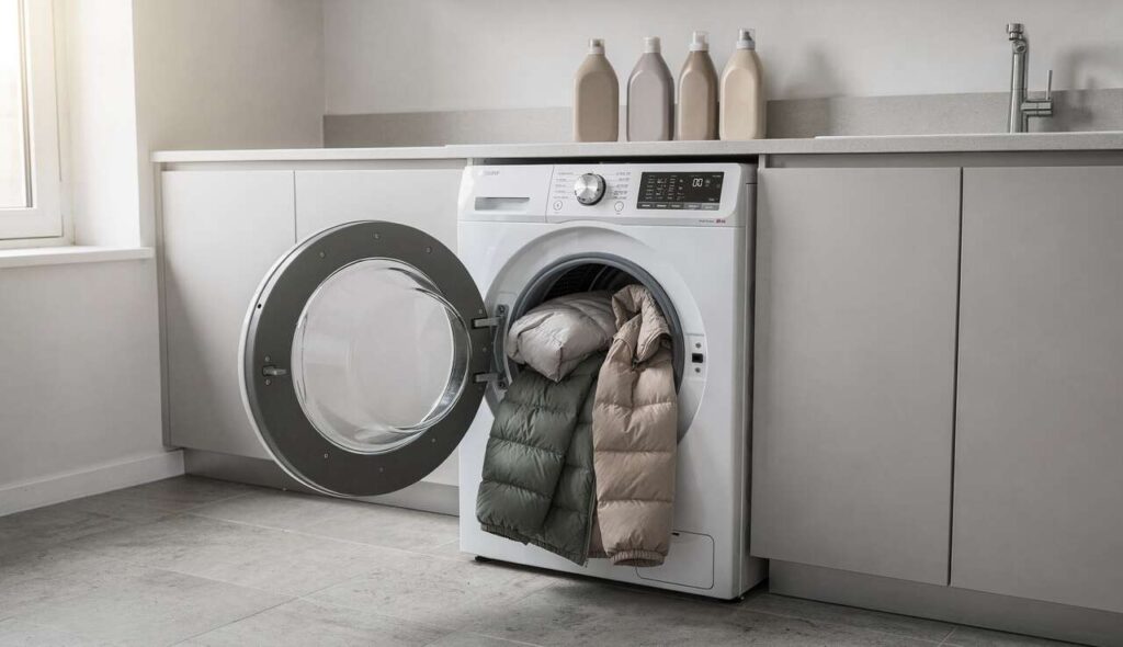 Pralka: ten jeden błąd przy praniu kurtek puchowych niszczy wypełnienie