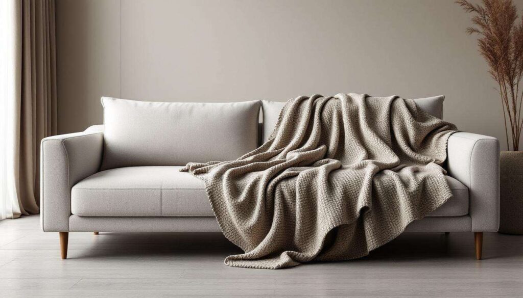 Narzuty zamiast poduszek dekoracyjnych: zmiana, która w 2026 odmienia wygląd kanapy