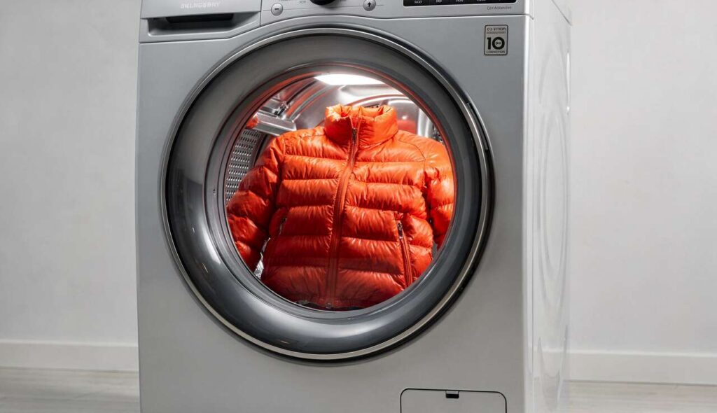 Dodaj 4 krople olejku do bębna pralki: puchówka będzie jak nowa, bez zbitego puchu