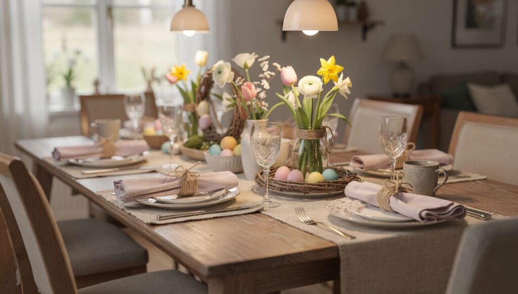 Stół wielkanocny 2026: ten prosty trik ze sznurkiem jutowym robi wrażenie na gościach