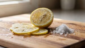 Sól i cytryna na deskę do krojenia: efekt po 5 minutach zaskakuje nawet kucharzy