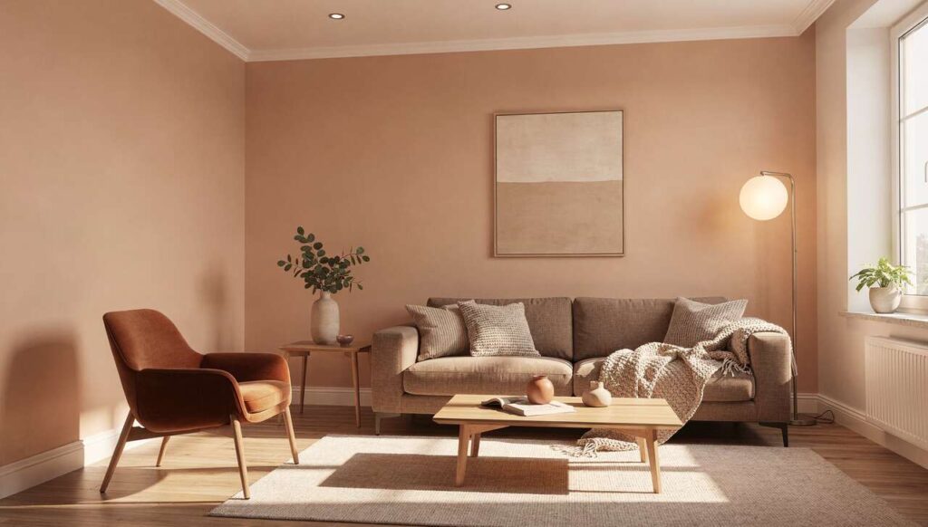 Białe ściany odchodzą do lamusa? Architekci w 2026 stawiają na ten ciepły odcień