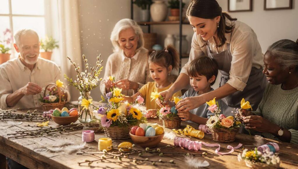 Wielkanocne DIY z dziećmi: florystka pokazuje, jak zrobić stroik w 10 minut za 15 zł