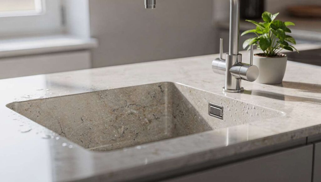 Zlew kamienny: jeden błąd w czyszczeniu, który niszczy go na zawsze