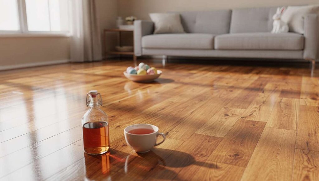Podłoga przed Wielkanocą: wymieszaj ocet z herbatą i przetrzyj — efekt jak po cyklinowaniu