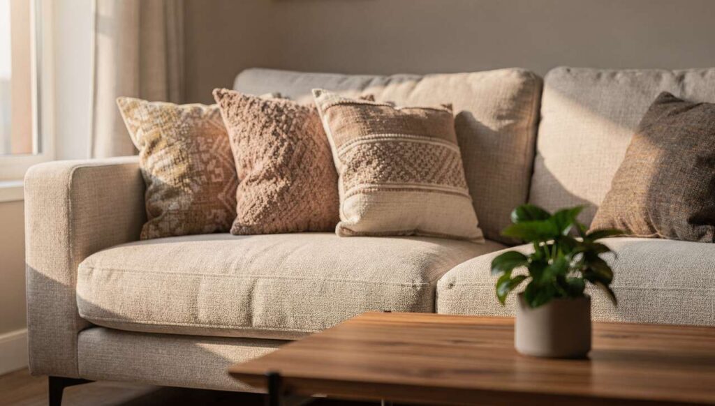 Poduszki dekoracyjne na kanapie zbierają roztocza: alergolog tłumaczy, jak je czyścić wiosną