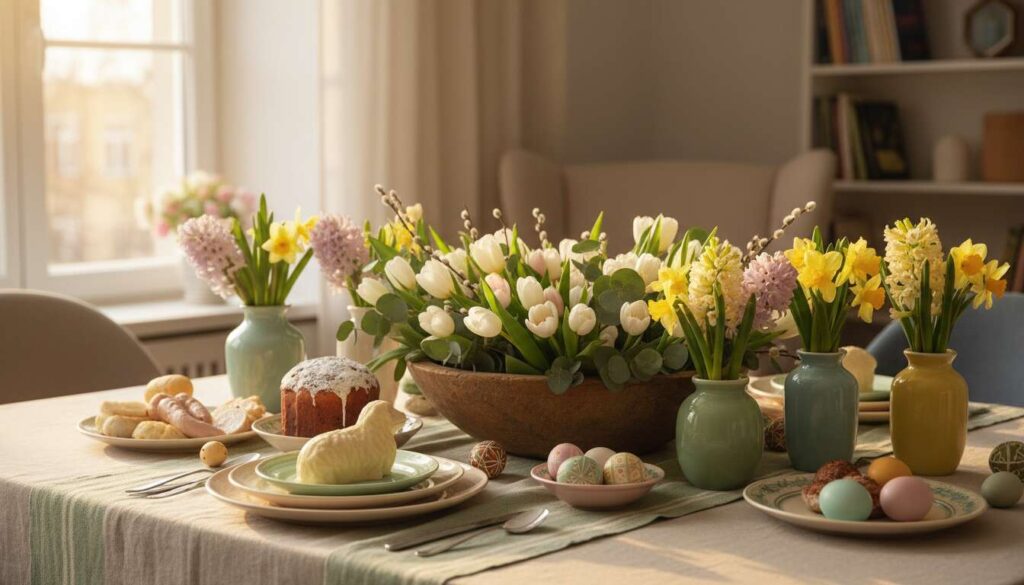 Stół wielkanocny w 15 minut: florystka z Warszawy pokazuje dekorację za 12 zł