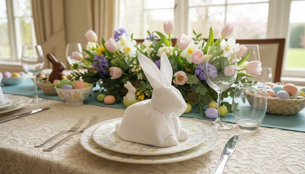 Wielkanocny stół bez stresu: ułóż serwetkę w królika w 2 minuty według instrukcji Ani Starmach