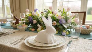 Wielkanocny stół bez stresu: ułóż serwetkę w królika w 2 minuty według instrukcji Ani Starmach