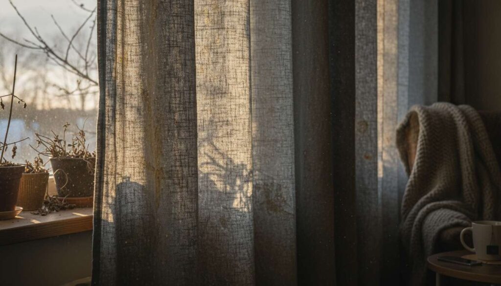 Firana po zimie szarzeje, ale nie pierz jej w pralce! Lepiej użyj pary z żelazka, radzą eksperci
