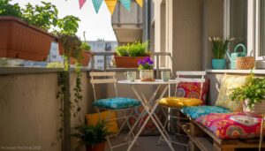 Balkon w bloku na wiosnę 2026, metamorfoza za 80 zł: architektka z Wrocławia pokazuje jak