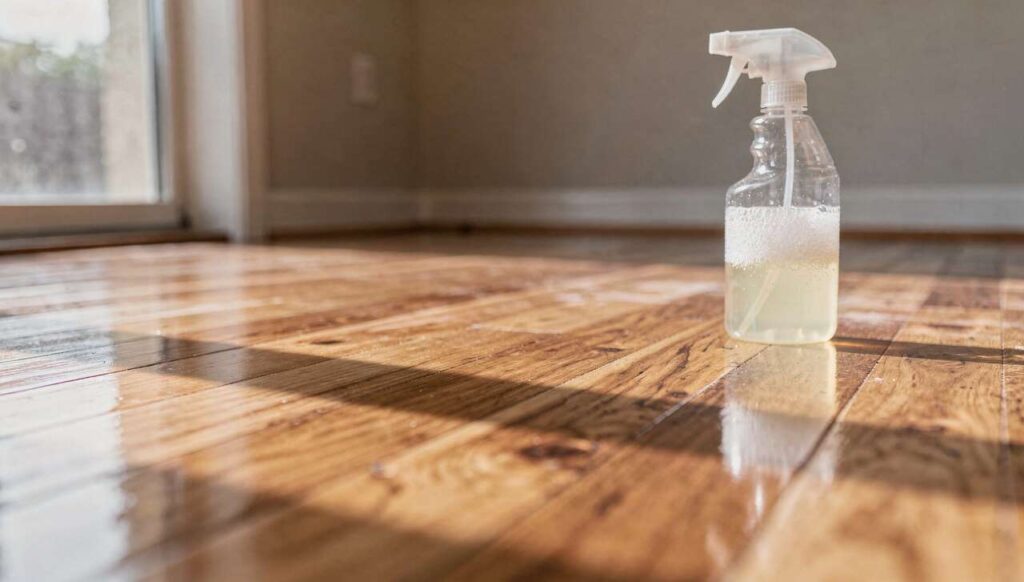 Podłoga po świętach: wymieszaj płyn do naczyń z octem, efekt zaskakuje nawet sprzątaczki